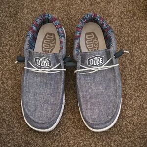 Hey Dude Mens Denim Blue EUC